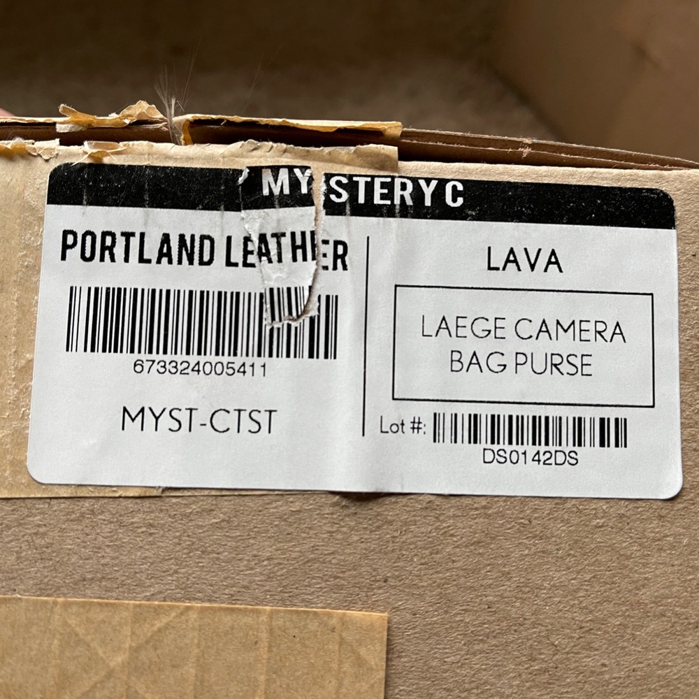 Portland Leather Large Camera Bag Lava C-grade